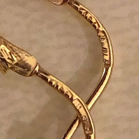 Italian Hoop Earrings, 18K Yellow Gold - Picture 14 of 14